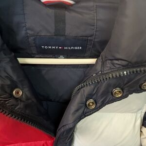 Tommy Hilfiger Colorblock Puffer Jacket - Navy, Red, White